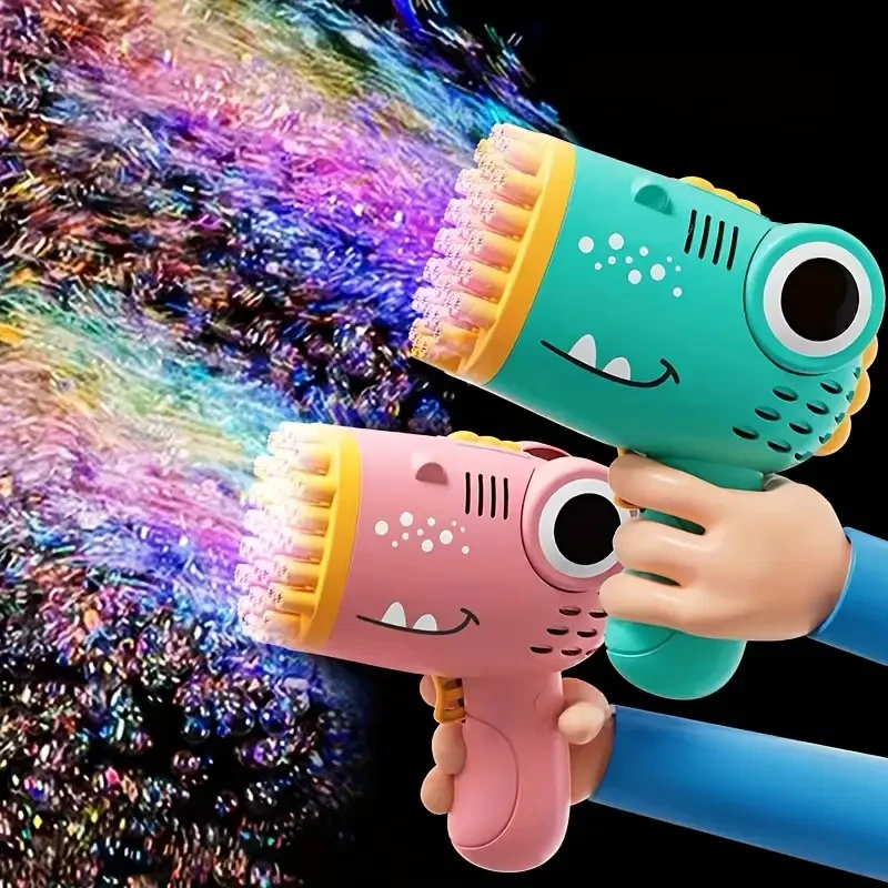 Dinosaur-Themed Automatic Bubble Blower