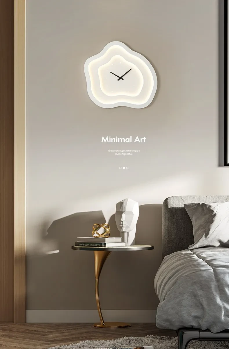 Simple Living Room Wall Lamp Clock Wall Lamp