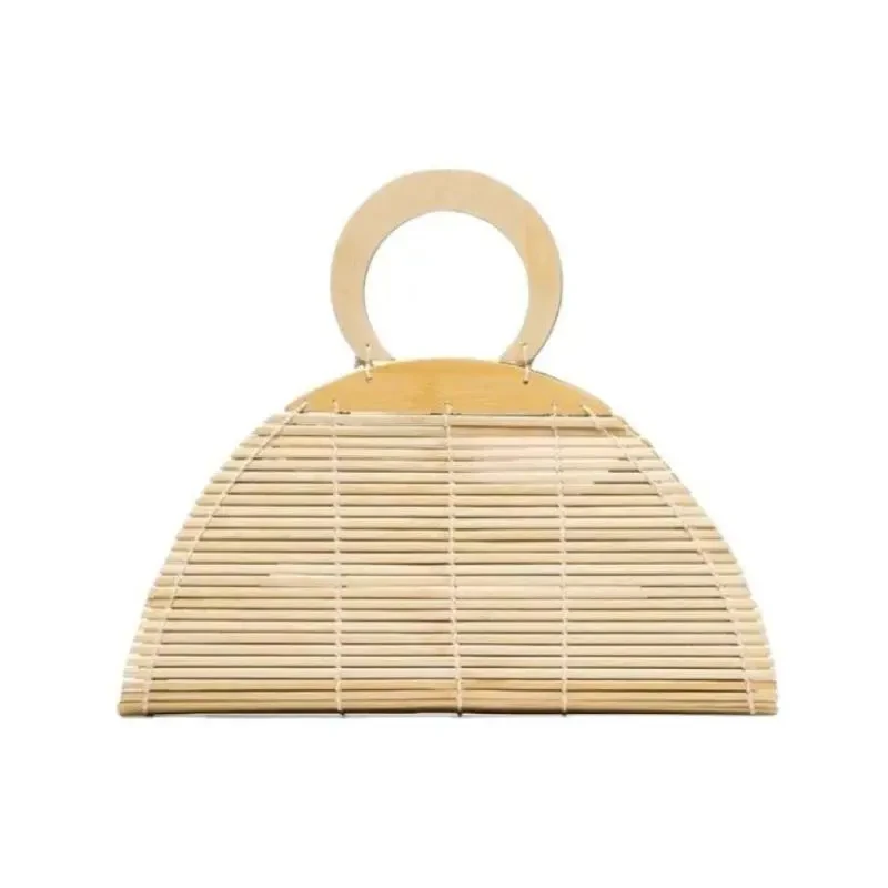 Bamboo Hand-woven Clutch Bag Natural Bamboo Bag Handbag