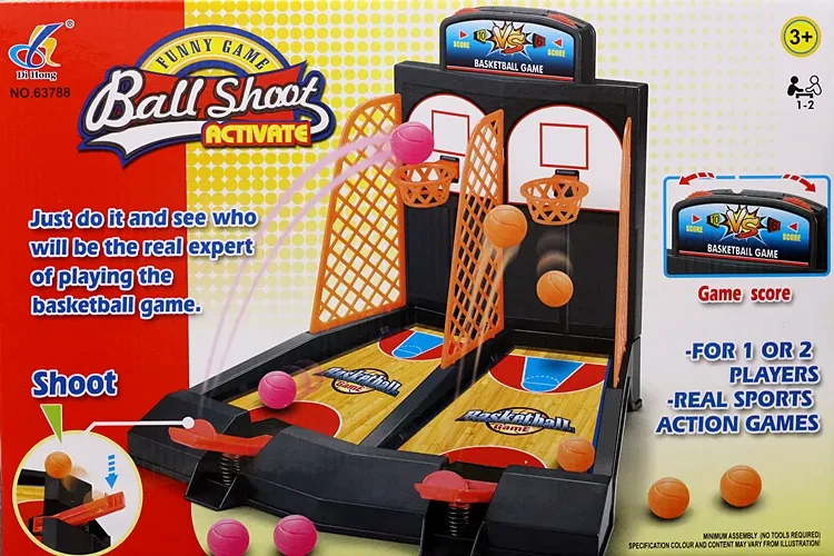 Double finger shooting basketball court