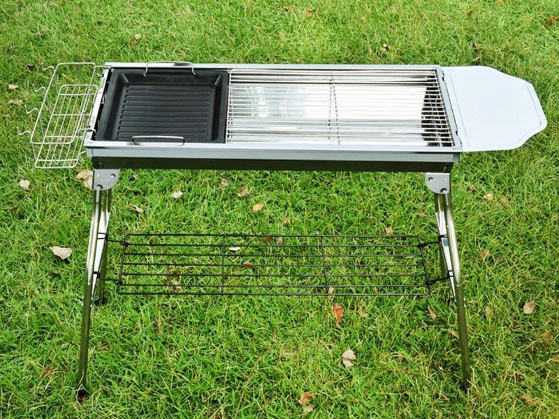 BBQ Stove Set Foldable Stainless Steel Grill Combo 2