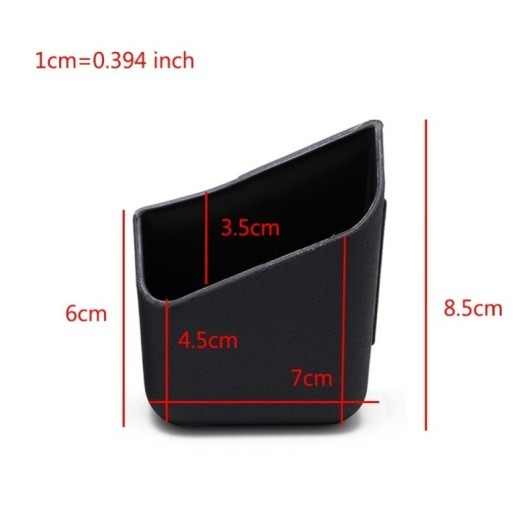 2 Pieces Of General Auto Parts Glasses Storage Box Storage Box Holder Black