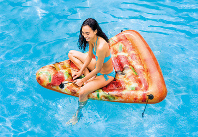 Pizza Float Surfboard Inflatable Recliner Water Swimming Product Mount
