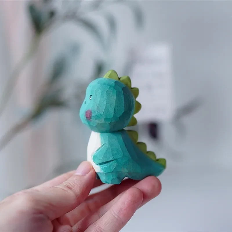 Small Dinosaurs Small Monsters Wood Carving Cute Hand-made Decoration