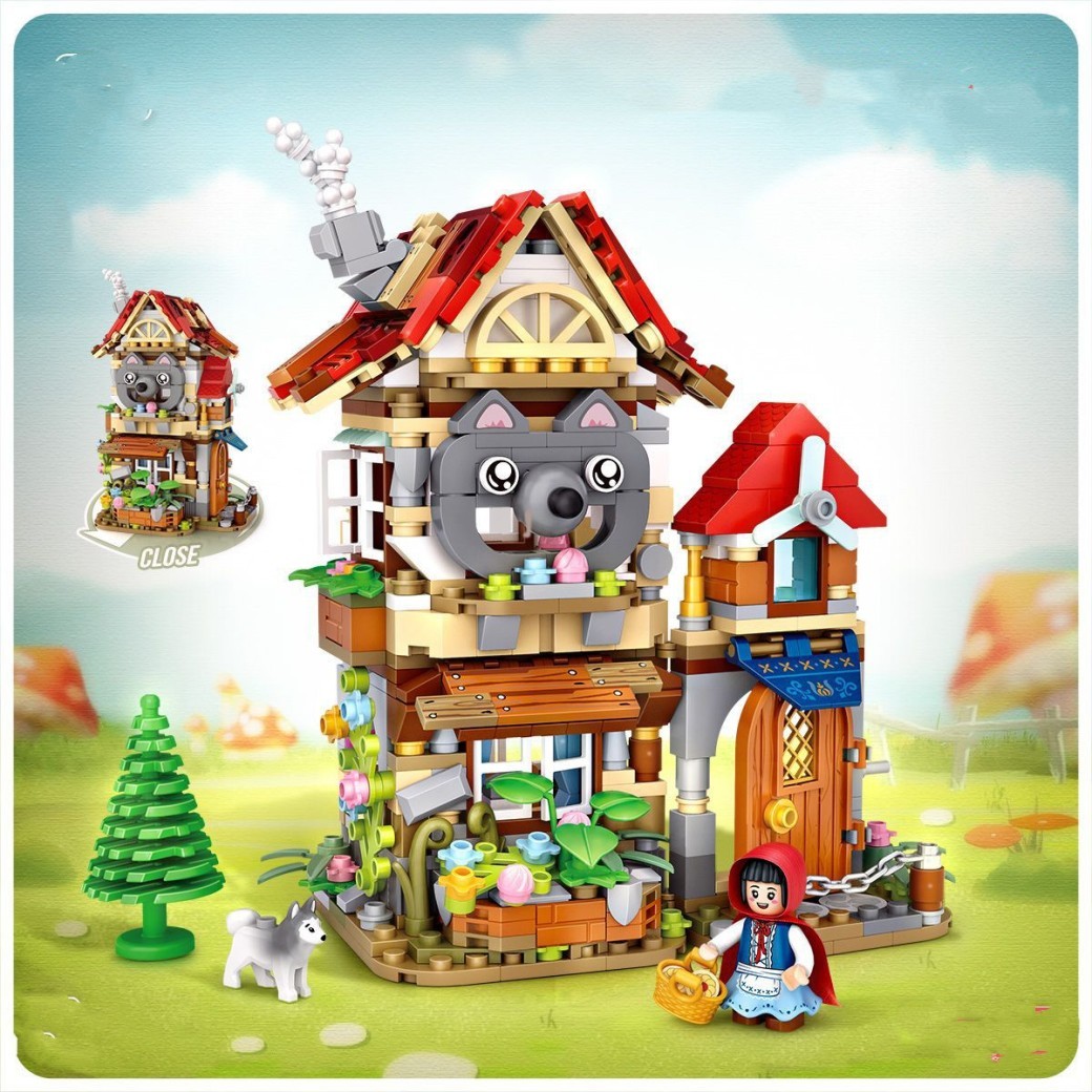 New Product 1225 Forest Hut 1226 Dwarf Wooden House Inserting