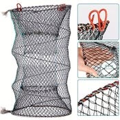 Durable Folding Crab Cage - Reusable Spring Fishing Trap Net for Easy Catching