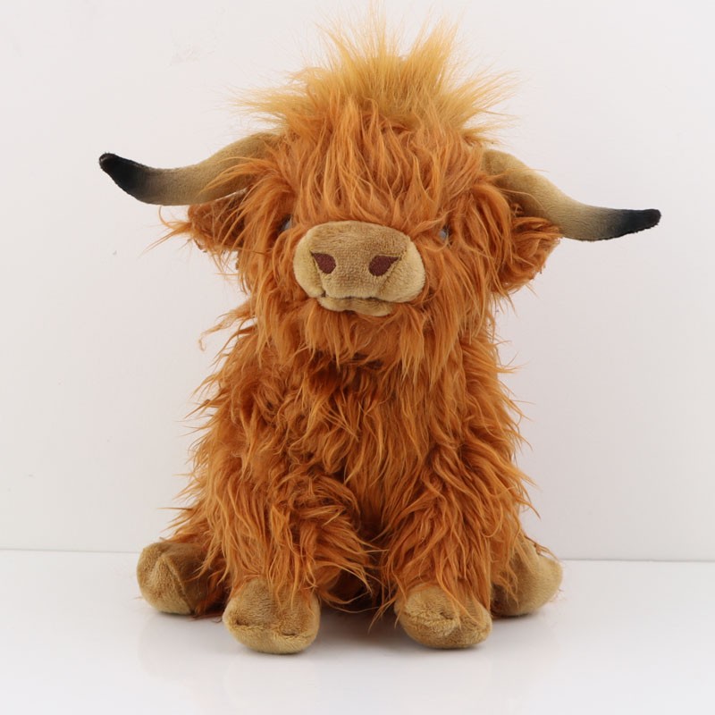 25cm Simulation Highland Cow Plush Toy