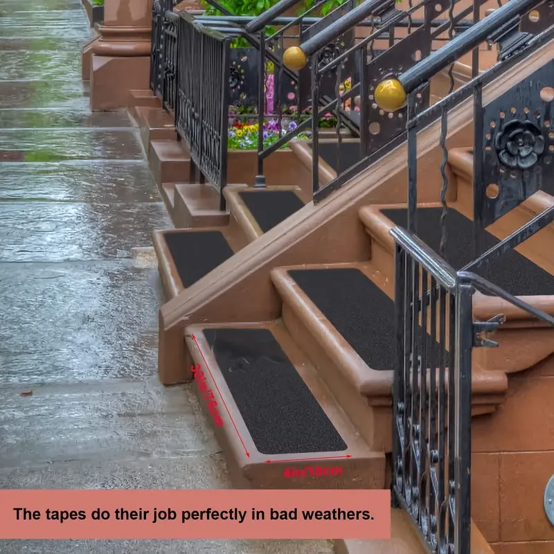10pcs Black Non-Slip Stair Treads,
