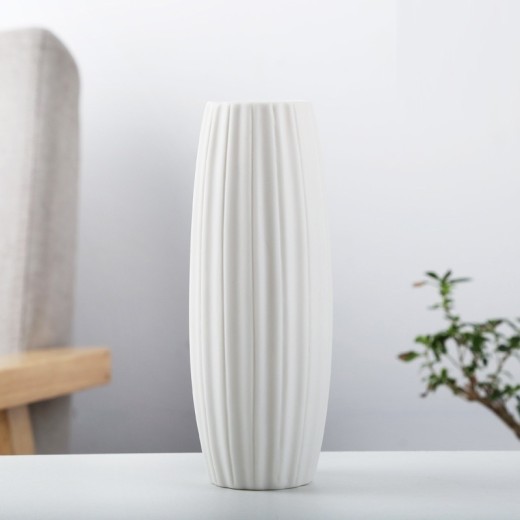 Living Room Decoration Modern White Ceramic Vase