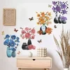 3D Stereo Simulation Vase Wallpaper Refrigerator Sticker