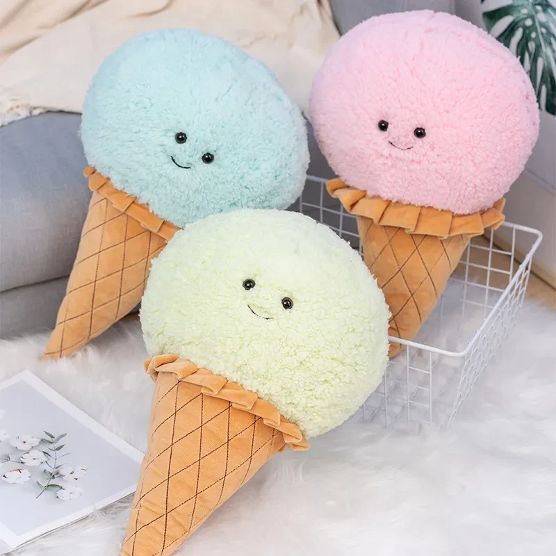 Ball Cone Ice Cream Pillow Plush Toy
