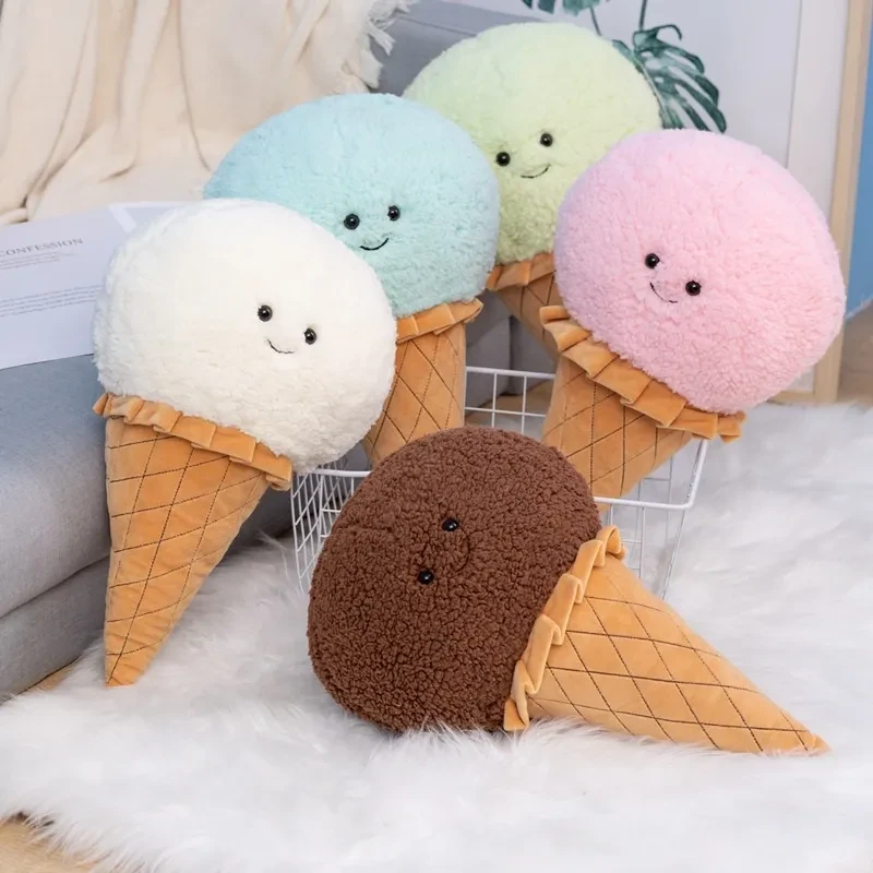 Ball Cone Ice Cream Pillow Plush Toy