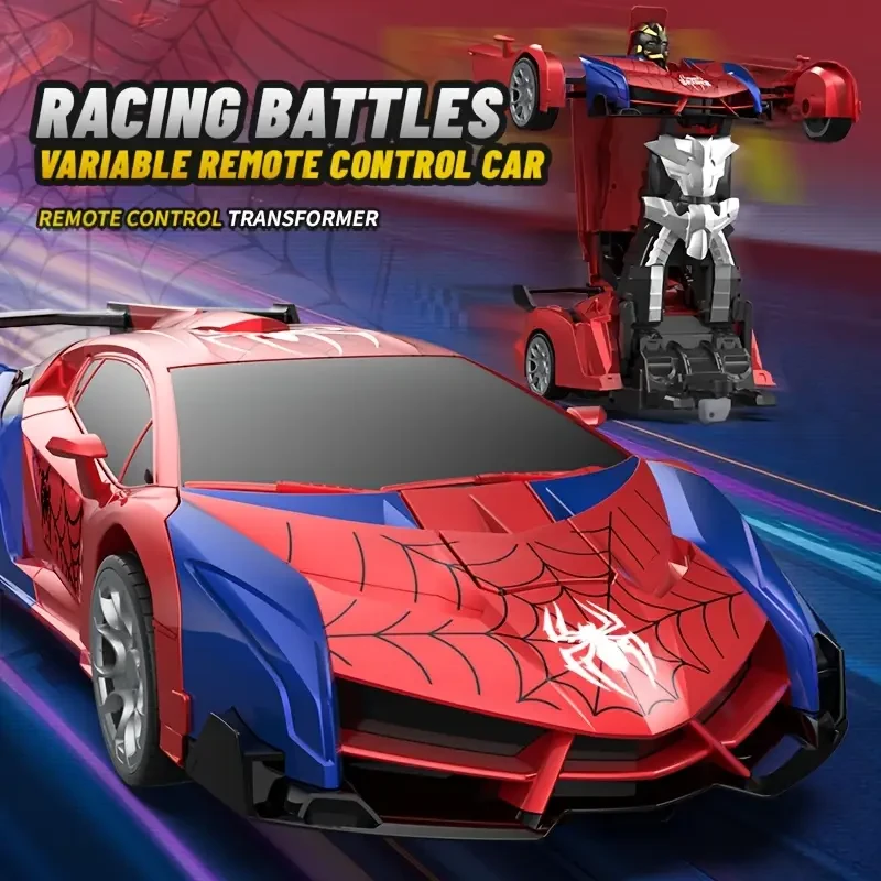 Spider Transforming Remote Control Car Robot Toy