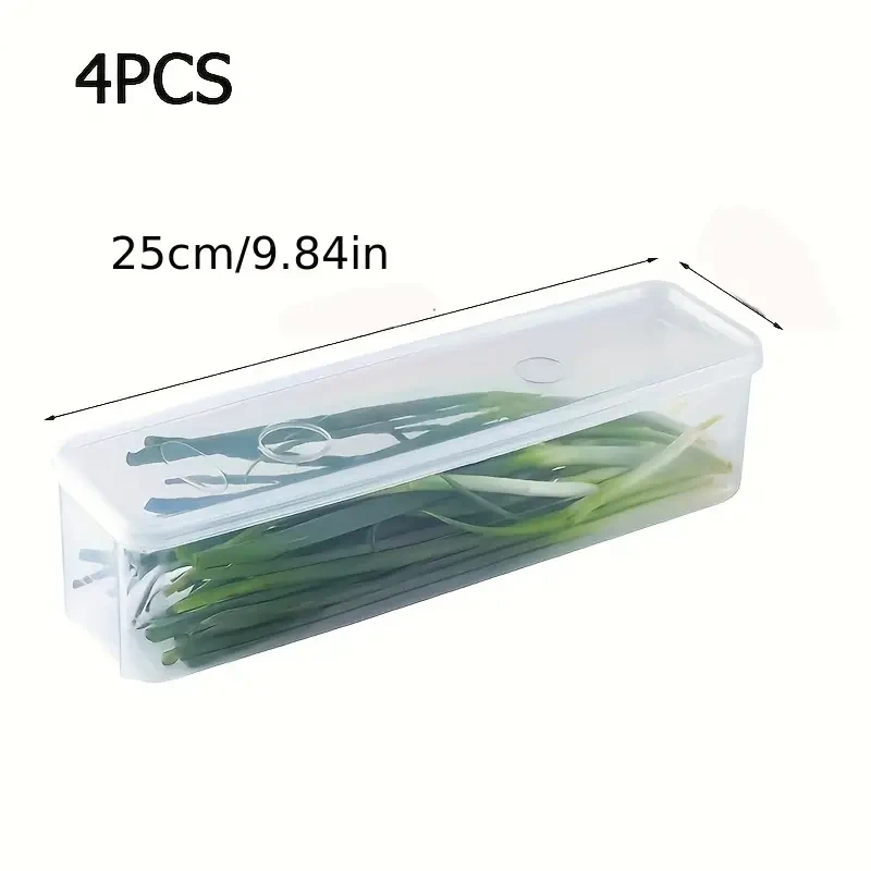 4-Pack BPA-Free Plastic Food Storage Containers with Lids
