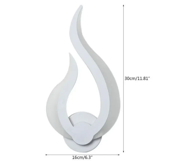 Flame Acrylic Wall Lamp Modern Simple