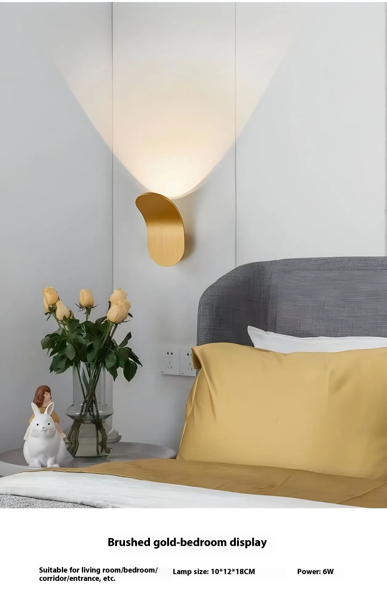 Simple Led Wall Lamp Bedroom Bedside Lamp Corridor Aisle Light