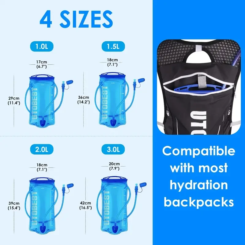 Single Pack EVA Hydration Bladder for Hiking Backpack