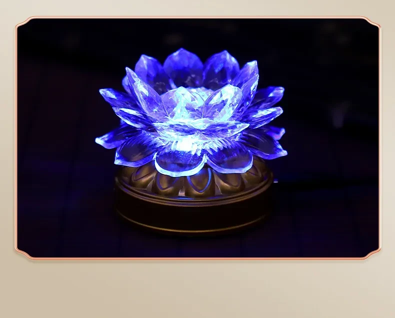Blessing Lotus Lamp Buddha Front Ornaments