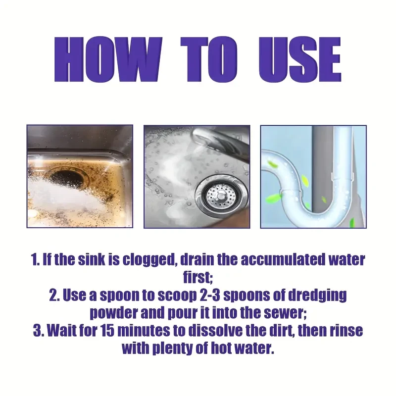 5pcs Instant Drain Cleaner