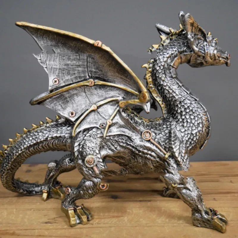 Steampunk Dragon Resin Craft Decorative Ornament