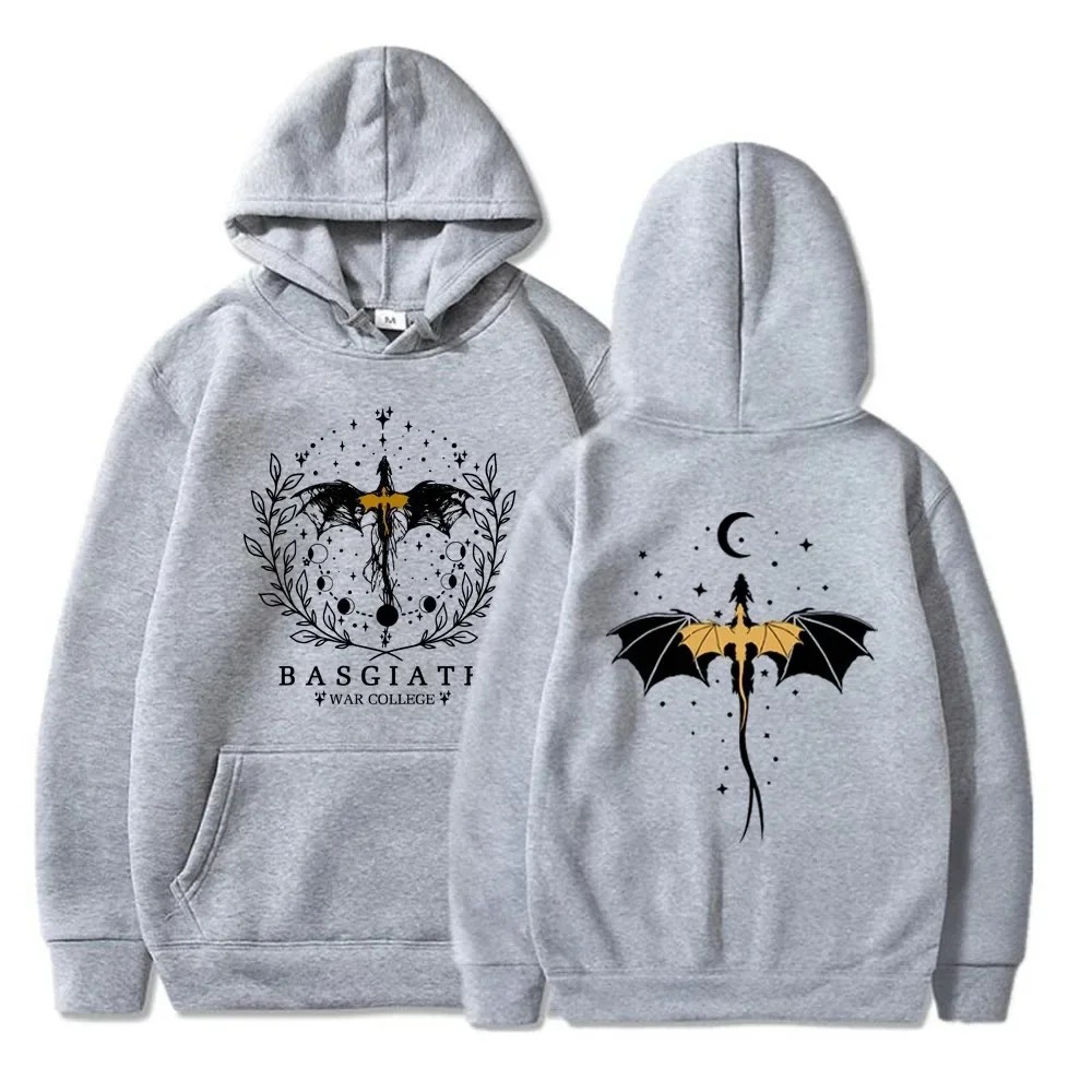 Basgiath War College Cotton Hoodies Fourth Wing Printed Graphic Sweatshirt
