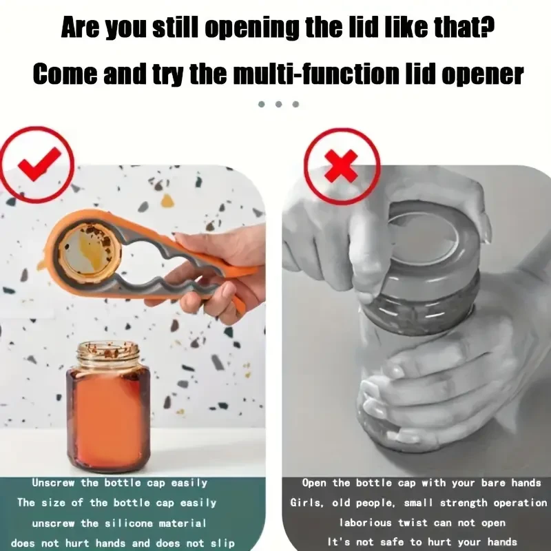 4-in-1 Ergonomic Easy Can Opener