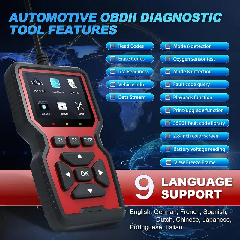 RODEDIO Professional OBD2 Scanner