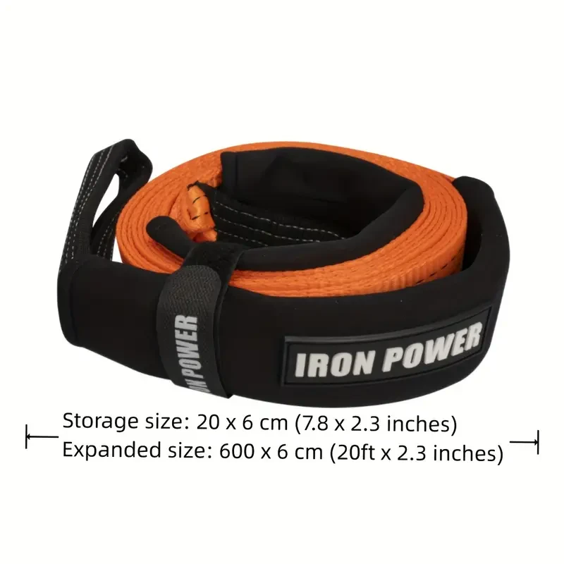 6 Meter Towing Rope Emergency Tow Straps Kit