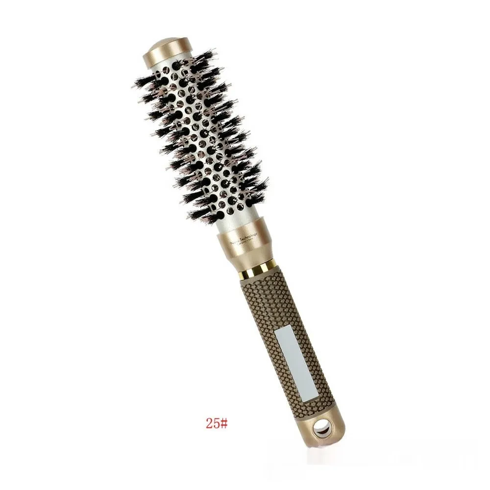 Ceramic Aluminum Tube Temperature-resistant Cylinder Women's Big Wave Shape Beautiful Comb