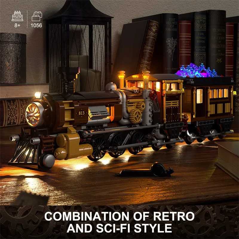 LED Building Block Lighting Educational Toy Model Train