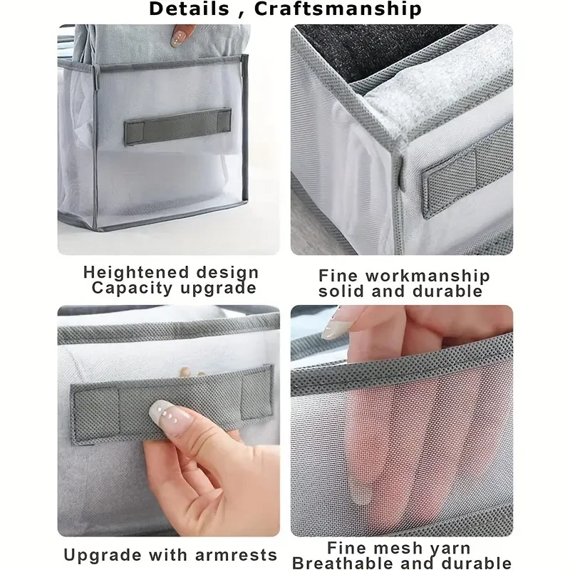 LDQ Wardrobe Clothes Organizer Set with Handles