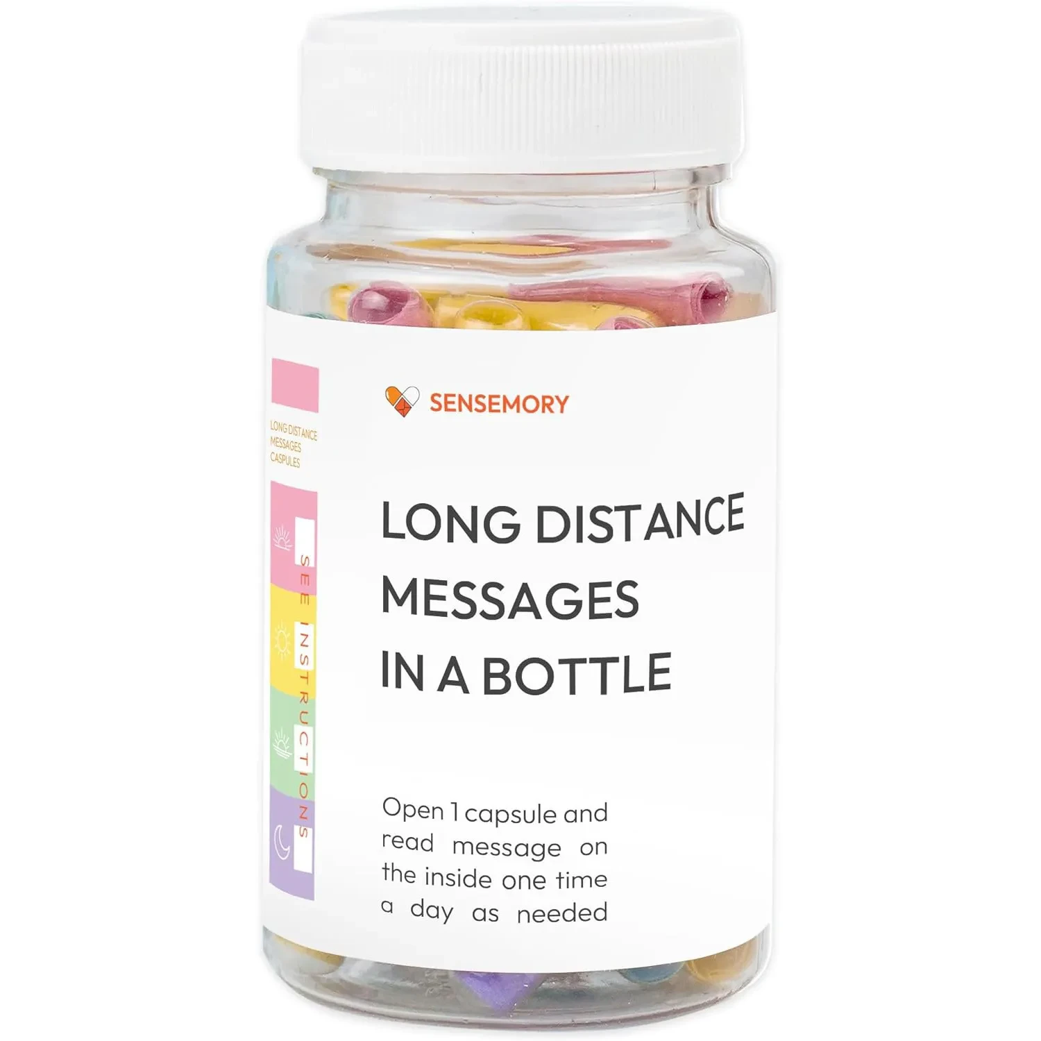 Love Messages in a Bottle: Pre-Written Love Capsule Pot Gift for Long Distance Relationships