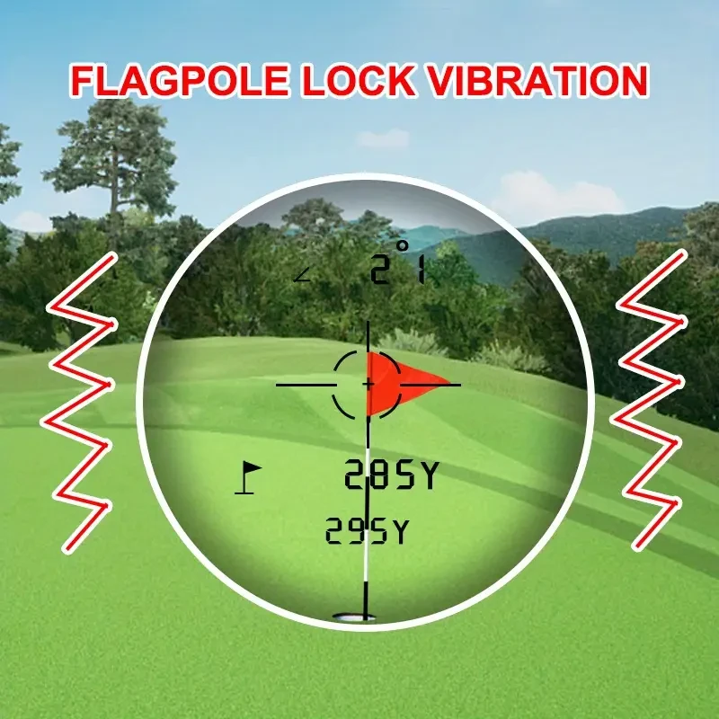 Golf Rangefinder with Slope & Pin Lock Vibration