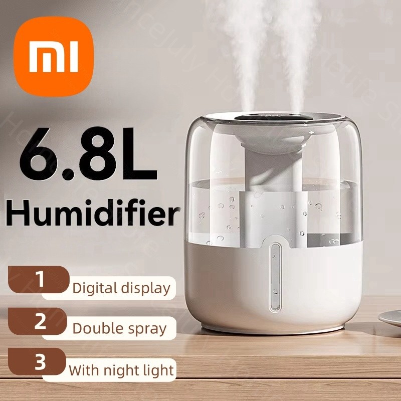 Xiaomi Humidifier - 6.8L Large Capacity Humidifier with USB Dual Spray