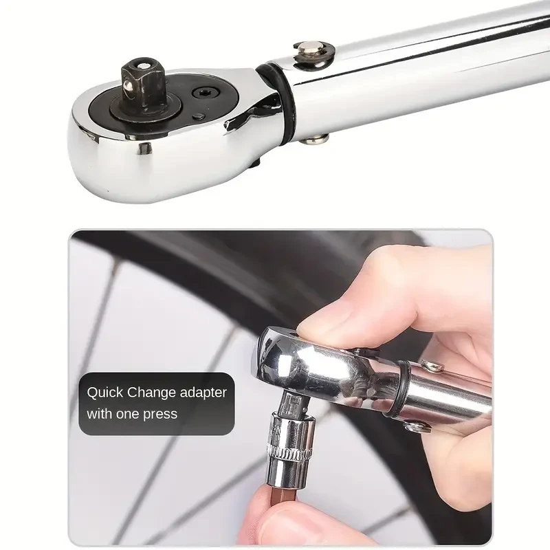 15-Piece Adjustable Torque Wrench Set, 2-24Nm