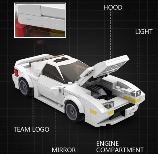 Assembled Car Model Building Block Toy