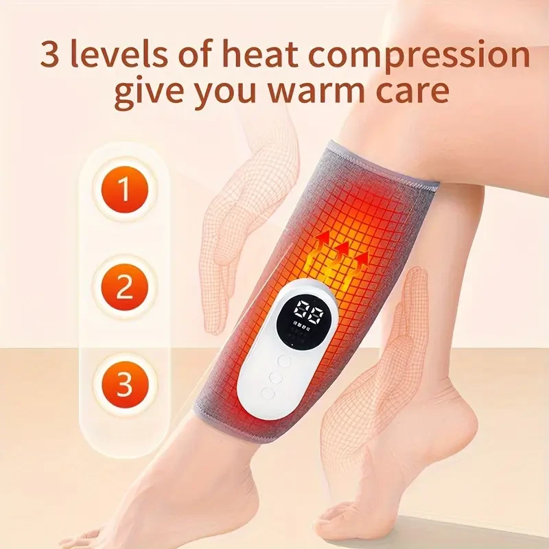 1pc Vibrating Air Pressure Leg Massager with Heating Function