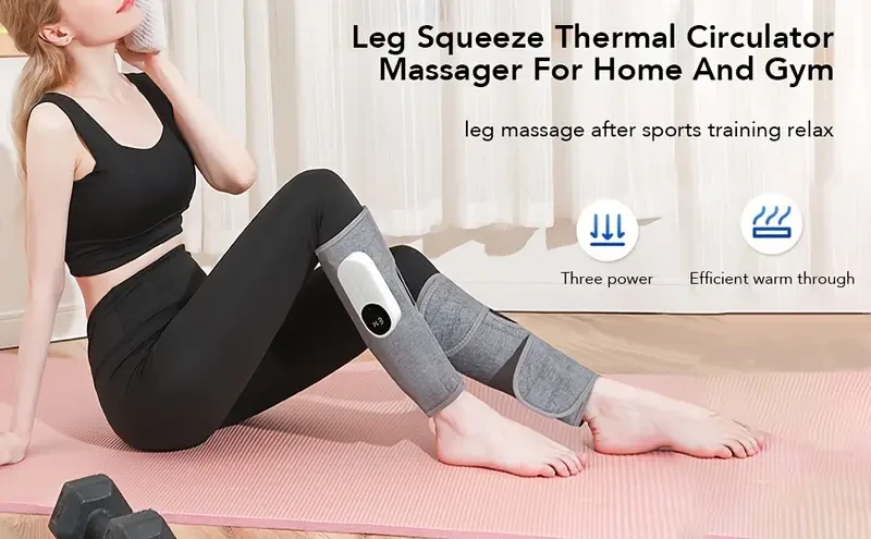 1pc Vibrating Air Pressure Leg Massager with Heating Function