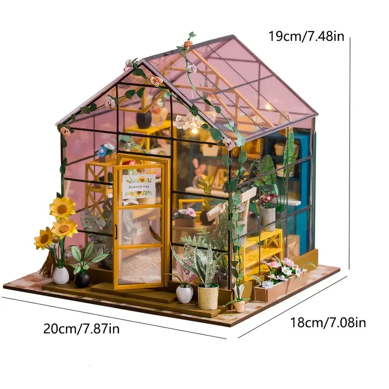 3D Puzzle Wooden Dollhouse Kit