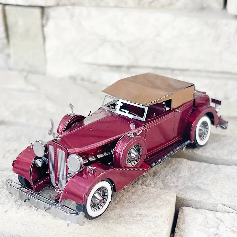 1934 Packard Classic Car DIY Assembly Model 3D Glue