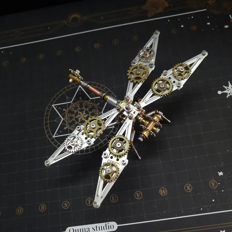 1pc Quina Studio Steampunk Metal Giant Vein Dragonfly B Puzzle