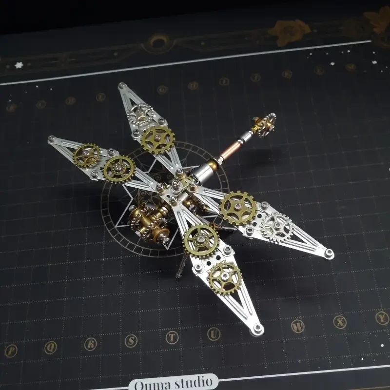 1pc Quina Studio Steampunk Metal Giant Vein Dragonfly B Puzzle