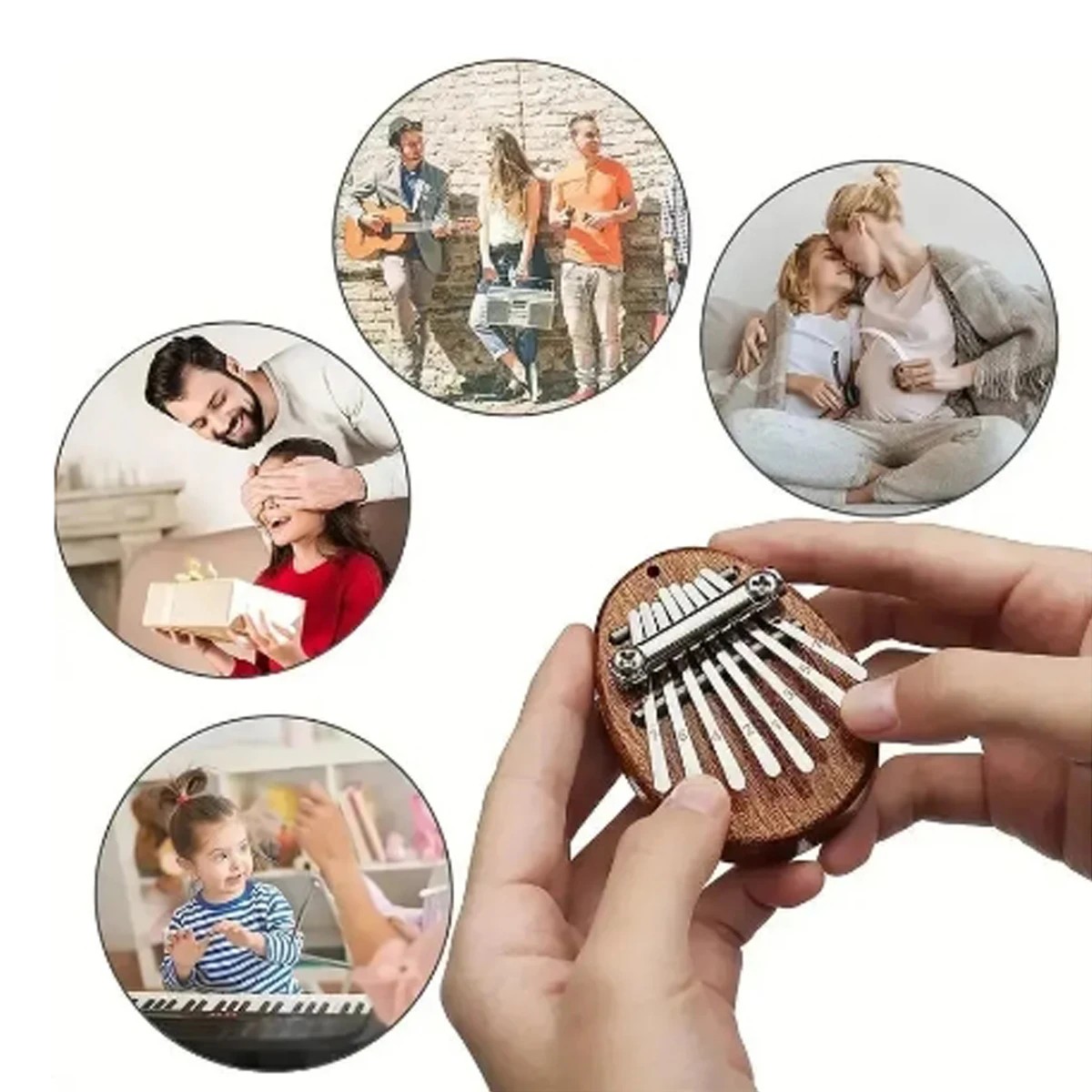 Thumb Piano 8 Key Mini Kalimba
