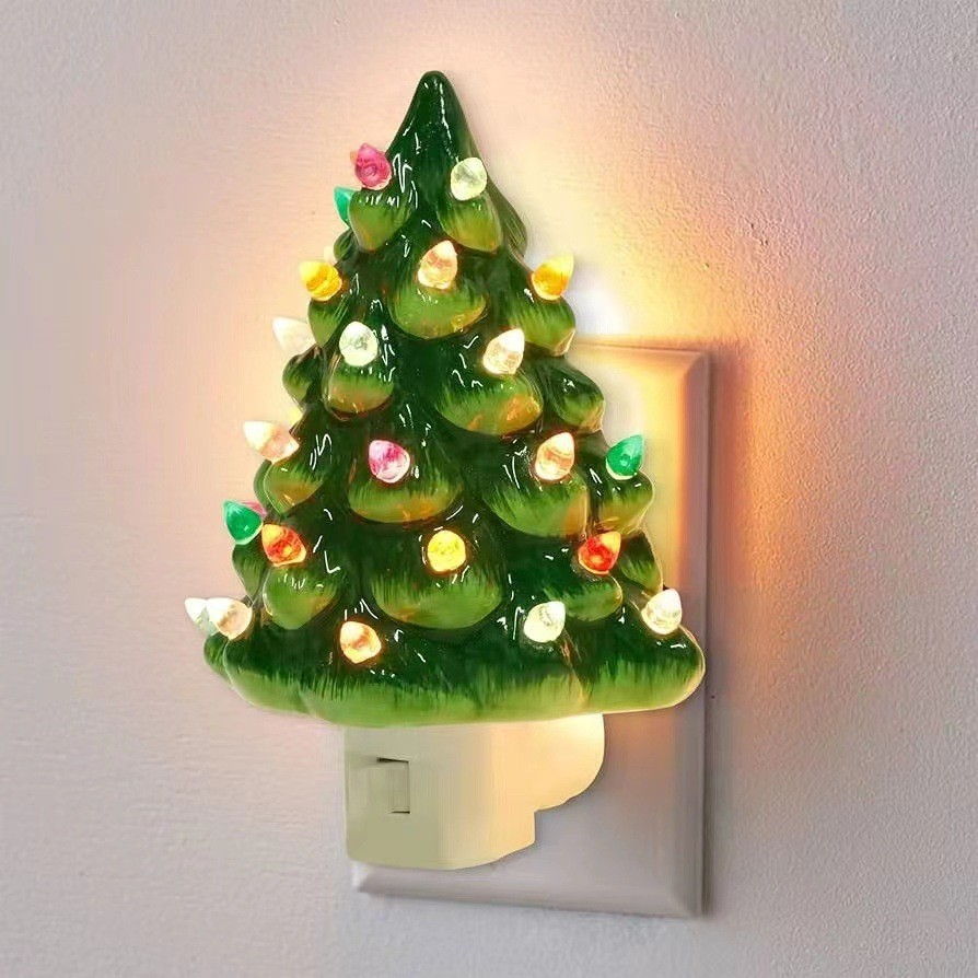 Ceramic Christmas Tree Night Light