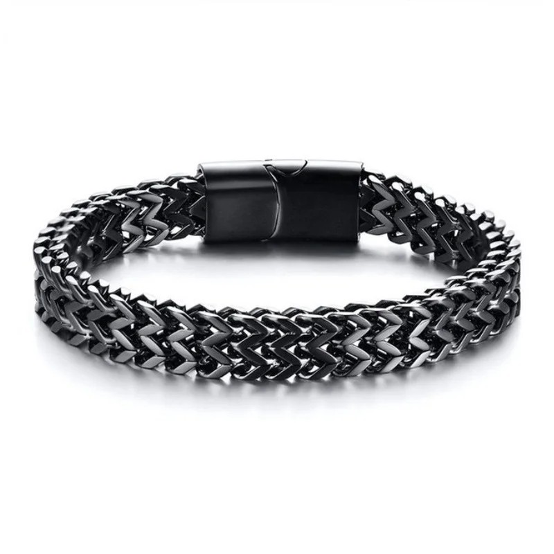 Classic Versatile Silver Color Chain Bracelet