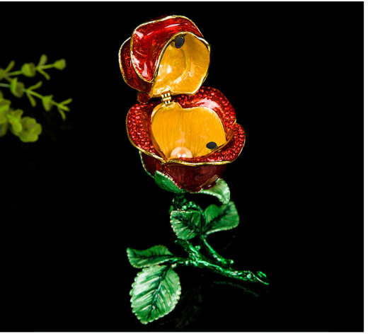Metal Rose Jewelry Box Decoration Ideas