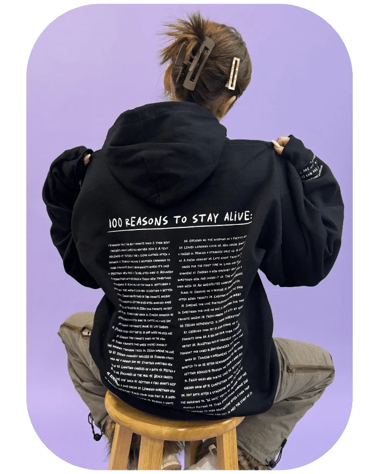Keep Going; 100 Reasons To Stay Alive - Hoodie