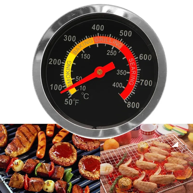 New Stainless Steel Smoker Grill Thermometer