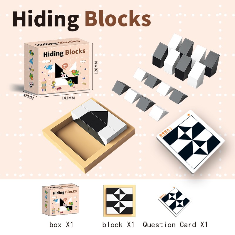 Puzzles Hidden Building Blocks Puzzles Toys