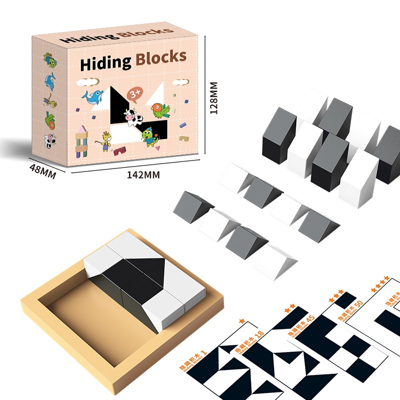 Puzzles Hidden Building Blocks Puzzles Toys